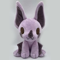 Peluche personnalisée douce en forme de chauve-souris anime, poupée lestée adaptée aux enfants, animaux de safari en peluche pour l'anxiété