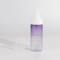 Dégradé de couleur emballage de nettoyage en plastique cosmétique 150ml pompe de distributeur de mousse plastique bouteille d'emballage de pompe de savon liquide moussant