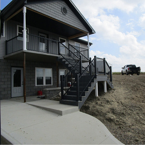 Home Aluminum Fence on <strong>Retaining</strong> <strong>Wall</strong> Customized Design Fence Handrail Tube Eco-Friendly Second Floor Balcony <strong>Railing</strong> - Product Image 1