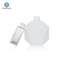 Botol Plastik Minyak Penetes Bentuk Pemotongan Khusus Elegan 100Ml 200Ml 3.4Oz 6.8Oz dengan Pompa Minyak dan 20/410 Penetes