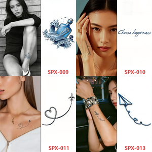 Realistic Cosmetic Long Lasting Water Transfer Body Temporary Sexy <strong>Fake</strong> Semi Permanent Jagua <strong>Tatoo</strong> 15 Days - Product Image 3