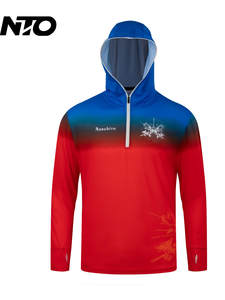 Visshirt Lange Mouwbescherming, Snel Droog Ademend Anti-Mug, Multi-Pockets En Capuchon Ontwerp Voor Buitenvissen - Product Image 4