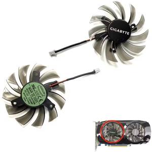 Nouveau 75MM 3PIN PLD08010S12H T128010SM GV-N460OC GPU Ventilateur pour Gigabyte <span class=keywords><strong>GTX</strong></span> <span class=keywords><strong>460</strong></span> 465 560 Ti 580 650 750Ti Carte Graphique Ventilateur De Refroidissement - Product Image 3