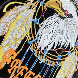 Patchs brodés Punk Biker Skull Big Rider à coudre ou thermocollants pour vêtements, applique de haute qualité, grand patch dorsal - Product Image 3