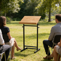 Bureau élévateur à hauteur réglable et à angle