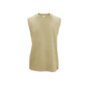 HYDT เสื้อกล้ามผ้าฝ้าย100% ถักแบบหนาพิเศษระบายอากาศได้ดี180gsm แบบสปอร์ตใส่ได้ทั้งชายและหญิงเสื้อคอกลมมีความยืดหยุ่นพิมพ์ลาย3D - Product Image 4