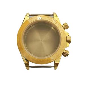 Montre mécanique multifonction avec boîtier en acier inoxydable bleu de 39 mm, logo personnalisé, miroir de trésor, accessoires compatibles avec le mouvement VK63 - Product Image 6