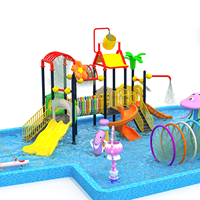 Aire de jeux aquatique extérieure pour l'école