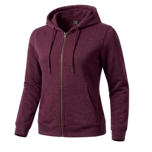 Sudadera con capucha y cremallera completa – Chaqueta cómoda de manga larga con capucha ajustable con cordón, bolsillos delanteros y diseño informal suave - Product Image 1