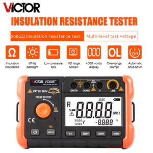 Victor RuoShui 60E+ 5000V High Voltage Insulation Meter Resistance <b>Testers</b> 200GΩ Digital Insulation <b>Tester</b> - Product Image 1