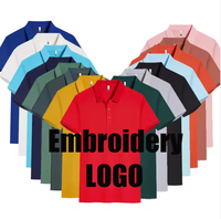 Camiseta Deportiva Personalizada con Diseño de Marca, Bordada, Corte Ajustado, para Hombre, 100% Algodón, Camiseta Polo de Golf para Mujer con Logotipo Bordado