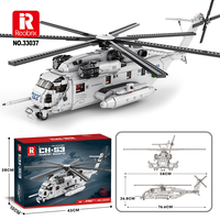 Reobrix CH-53E Super Étalon Sea Dragon Hélicoptère Modèle Bloc de Construction Ensemble 2193p Blanc Marines Livré Détaillants En Vrac Éducateurs