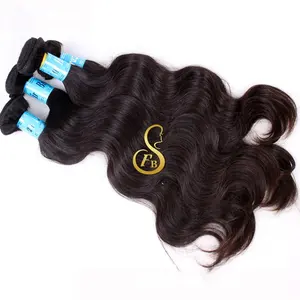 FBS Ali Queen Mall Hair Marley Distributor in China, 100% Virgin Indian Human Hair, 30 Inches Body Wave Hair Bundle Extensions