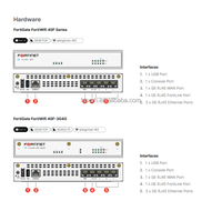 Nouveau pare-feu original FortiGate FG-60F Next-Gen avec 10 ports GE Sécurité réseau haute performance