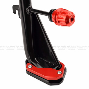 Motocicleta Cnc aluminio pie plano soporte lateral extensión Kickstand Pad placa accesorios para Honda <span class=keywords><strong>Forza</strong></span> 350 Nss350 - Product Image 1