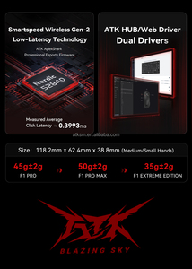 High-Performance ATK Blazing F1series Esports <b>Wireless</b> Mouse Gaming Mice Custom Gaming Mouse Rechargeable Mouse <b>Wireless</b> PAW3950 - Product Image 3