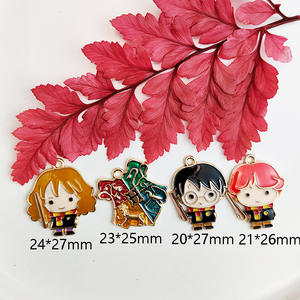 Breloques Kawaii en métal de Style de dessin animé mignon pour bricolage, boucle d'oreille, Bracelet, fabrication de bijoux - Product Image 6