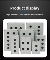 Caja de Conexiones de Aleación de Aluminio Weigang Victoria Harbour, Protección IP65, Superficie Sandblasted, Modelo XAL-15, 260*185*95mm, 1-4 Posiciones