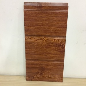 Grano de madera de metal tallado de espuma de la <span class=keywords><strong>PU</strong></span> de la pared exterior decorativa paneles sándwich - Product Image 6