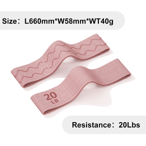 Ensemble de bandes de résistance pour les hanches, bandes d'exercice pour les fessiers avec sac de transport, bandes de fitness portables, durables et hautement élastiques - Product Image 4