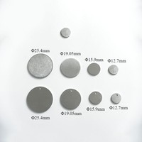 Offre Spéciale personnalisé sans frais de moule ébauches d'estampage en métal disque rond anodisé petite plaque de laiton en acier en aluminium bricolage pour étiquette de charme artisanale