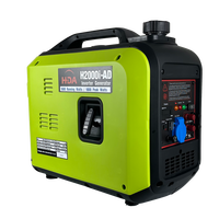 2kw Tragbarer schall dichter AC220V DC12V Doppels pannungs ausgang Benzin geräuschloser Wechsel richter Generator Verwendung von Elektro werkzeugen