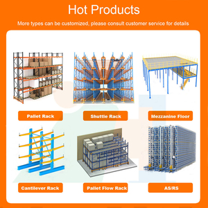 Adjustable Metal Shelving Heavy-Duty Warehouse Metal Storage Shelves <strong>Van</strong> Storage <strong>Racking</strong> <strong>Systems</strong> with Safety Railguards - Product Image 5