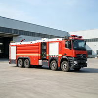 Nouveau camion de sauvetage et de lutte contre les incendies 8x4 avec réservoir de 5001-7000 L, moteur diesel de 351-450 ch, transmission manuelle