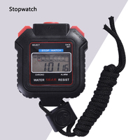 Jam Tangan Olahraga Digital LCD Tahan Air Grosir OEM 5Bar Kronograf Timer Pelatih Lari Renang Latihan