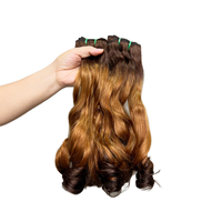 Extensiones de Cabello Humano Virgen FH SDD Fumi, Rizado Tipo Huevo, Super Double Drawn