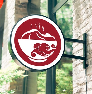 Round Outdoor Acrylic <strong>Light</strong> Box Sign Led Store Shop Front Sign <strong>Advertising</strong> <strong>Light</strong> <strong>Boxes</strong> 3D Acrylic Sign - Product Image 6