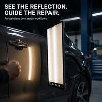 Nouvelle lampe PDR 3-en-1 à ventouse pour réparation de bosses, avec 6 bandes lumineuses 3D, portable et de nivellement