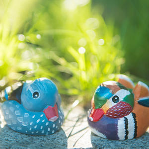 Adorno de Madera Maciza Tallada a Mano, Pájaro Pequeño con <span class=keywords><strong>Garganta</strong></span> Plateada, Regalo de Maternidad para Niños - Product Image 3