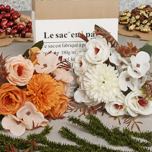 Bouquet <span class=keywords><strong>de</strong></span> fleurs artificielles en soie Rose Princesse Mary, fait main, longue durée (3-5 ans), pour mariage, fête des Mères, décoration moderne pour la maison - Product Image 3