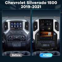 Autoradio Android OEM 12,95 pouces pour GMC Sierra Chevrolet Silverado 2019-2021, style Tesla, Snapdragon 665 4+64G, CarPlay sans fil
