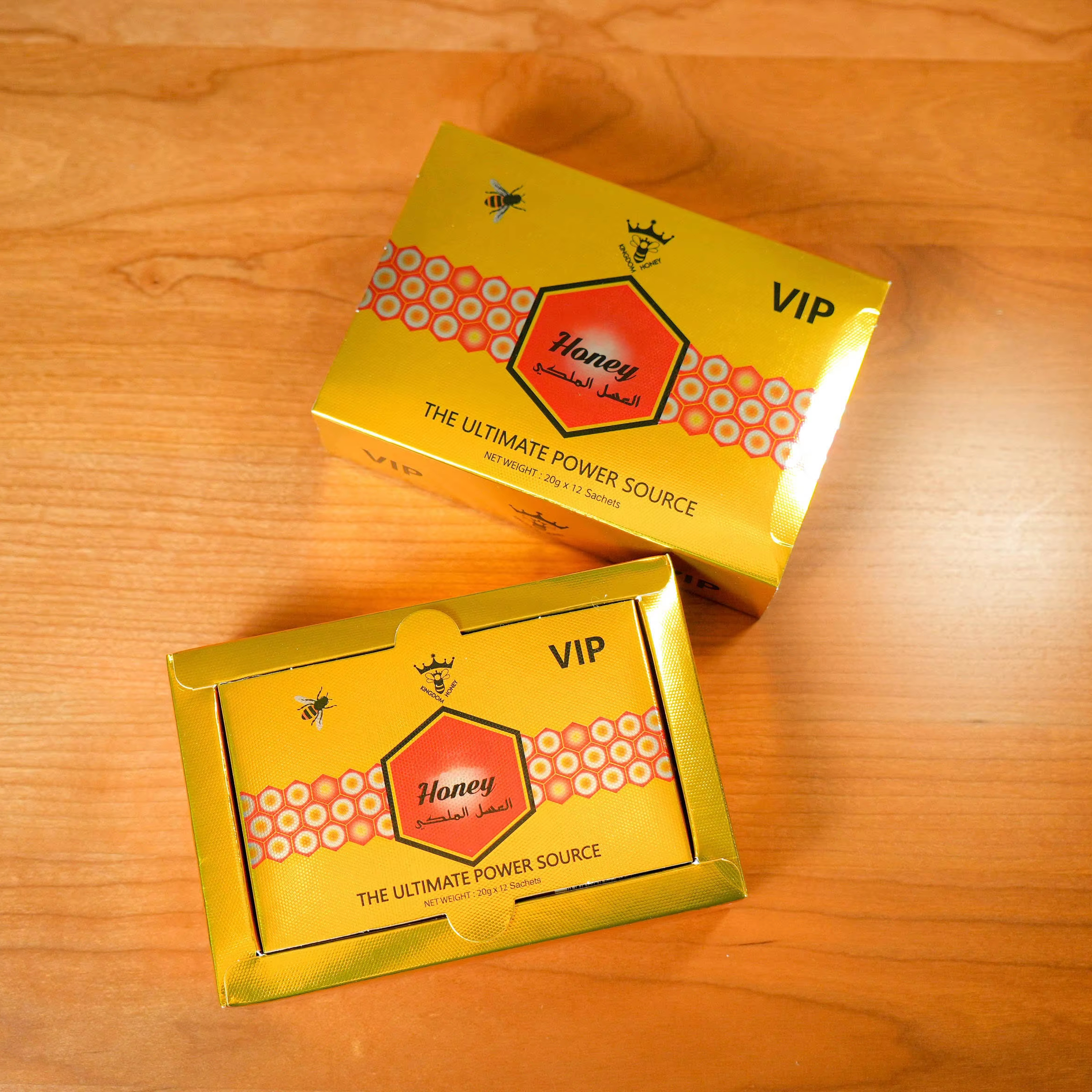 Wholesale High Quality Sliding Drawer Box for Royal Honey Pack VIP UV Coated Gift Embossing Plant Extraction
