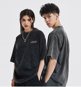 เสื้อยืดโอเวอร์ไซส์สไตล์วินเทจสตรีทแวร์ พิมพ์ลายกราฟิก ผ้าหนา 230 แกรม ทรงบ็อกซี่ ไหล่ตก แบบดิบ ไม่ผ่านการฟอกสี ผลิตโดยผู้ผลิตโดยตรง - Product Image 2