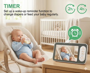 KT617W Tuya Smart WiFi Baby Monitor 5.5 Inch <b>IPS</b> 720P Screen with AI Motion Crying Detection and Night Light - Product Image 5