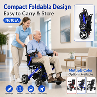 Fauteuil roulant électrique pliable en fibre de carbone, fauteuil motorisé léger et portable, batterie au lithium 24V 10Ah, 2 moteurs 200W