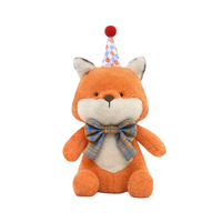Jouet en peluche renard personnalisé avec logo OEM ODM CE, faible MOQ, choix populaire, cadeau pour nouveau-né, jouets en peluche rembourrés avec un style unique