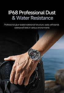 Reloj Inteligente Deportivo de Acero Inoxidable ET474 IP68 Resistente al Agua con Linterna, ECG, Monitor de Frecuencia Cardíaca y Presión Arterial - Product Image 5