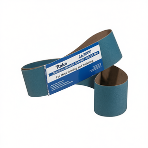 Bande abrasive en tissu zirconium Ttake Ab2000 1000x100 mm pour le meulage et le polissage des métaux - Product Image 2
