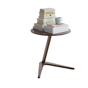 Solid Wood Side <b>Table</b> <b>Round</b> <b>Walnut</b> Color Living Room <b>Coffee</b> <b>Table</b> Sofa Bedside <b>Table</b> - Product Image 5