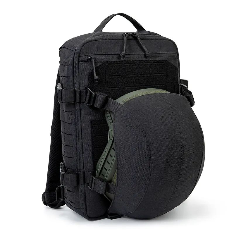 GAG Black Laser Cut Molle Helmet Bag Concealed Backpack Plate Carrier Tactical Bag