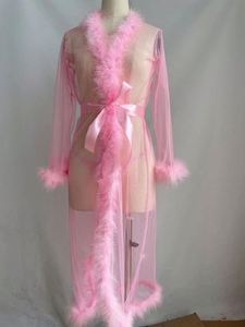 SFY761 Robe de mariée en dentelle de haute qualité pour femmes, robe de mariée douce, robe de mariée transparente en maille, jupe longue, robe de nuit sexy pour femmes - Product Image 3