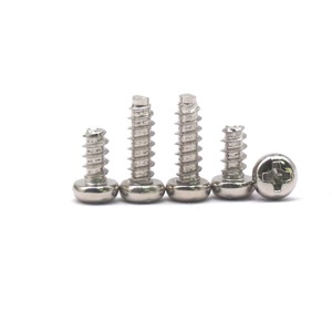 Stainless Steel Pan Head Phillips Flat Tail Self-Tapping <strong>Screws</strong> Fine Thread <strong>White</strong> Steel Head <strong>Screws</strong> - Product Image 3