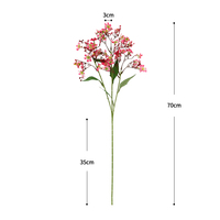 Tige de fleur de daphné artificielle, bouquet de daphné en soie artificielle pour la décoration de la maison, des mariages et des tables de fête