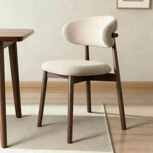 Sedia da Pranzo Senza Braccioli in Legno Massello Stile Nordico di Alta Gamma con Schienale Morbido per <span class=keywords><strong>Arredamento</strong></span> Casa <span class=keywords><strong>e</strong></span> Hotel - Product Image 2