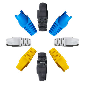 Mềm nhựa Cáp nối cắm cao su Bìa khởi động CAT5e CAT6 RJ45 Ethernet mạng cáp căng thẳng cứu trợ khởi động - Product Image 2