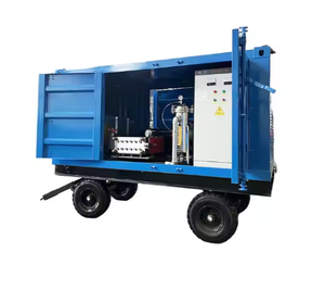Nuova Idropulitrice Elettrica Professionale da 500 bar 7200 psi con Pompa Triplex da 55 kW in Acciaio Inossidabile per Piste Aeroportuali e Guardrail Autostradali - Product Image 2